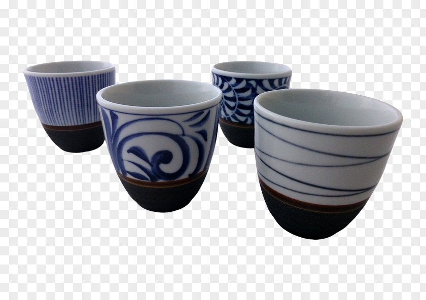 Buddhas Mug Ceramic Cup Cobalt Blue PNG