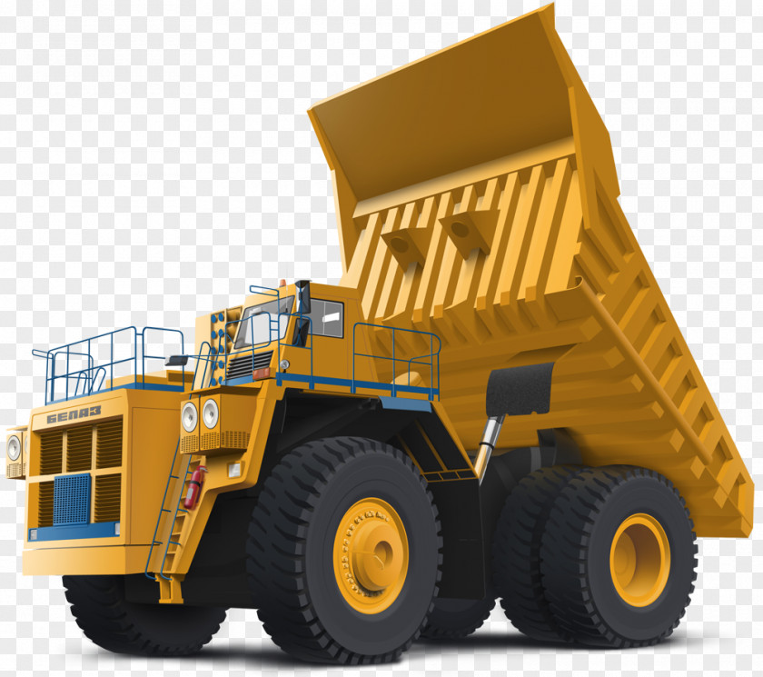 Bulldozer BelAZ Truck Illustration PNG