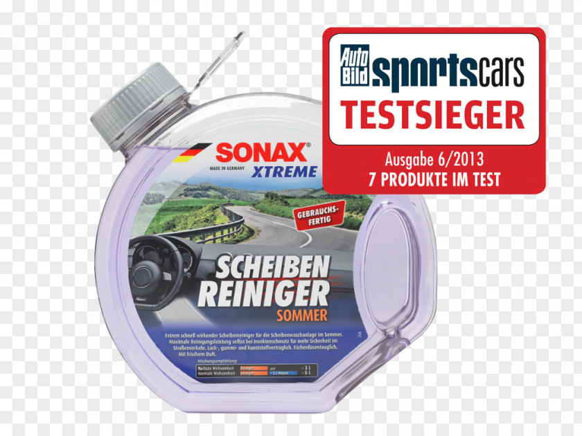 Car Vehicle Screen Wash Liquid Sonax Liter PNG