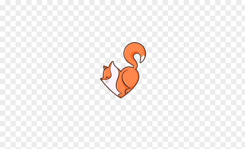 Cartoon Fox Red Drawing Illustration PNG