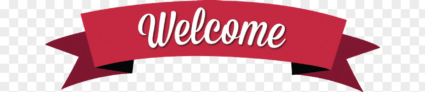 Classic Red Welcome Banner PNG Banner, welcome sign clipart PNG