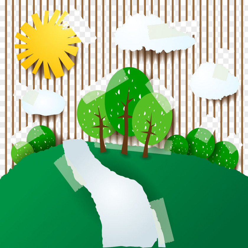 Creative Forest Royalty-free Euclidean Vector Illustration PNG