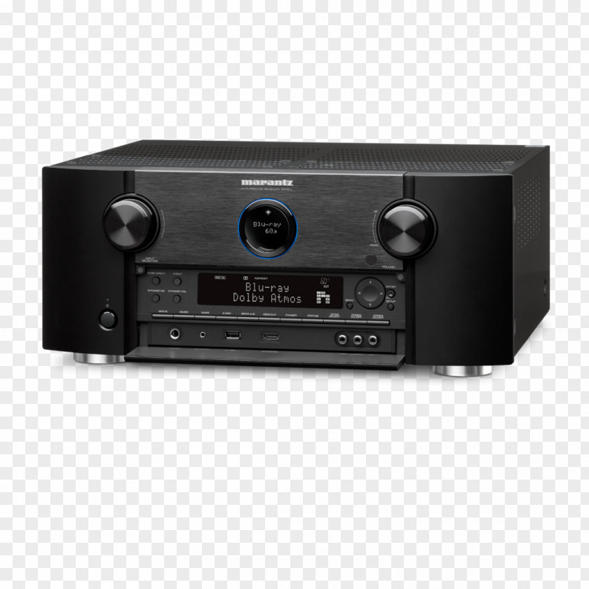 Hi-fi AV Receiver Marantz Audio Video Component Black Sr SR7010 Home Theater Systems PNG