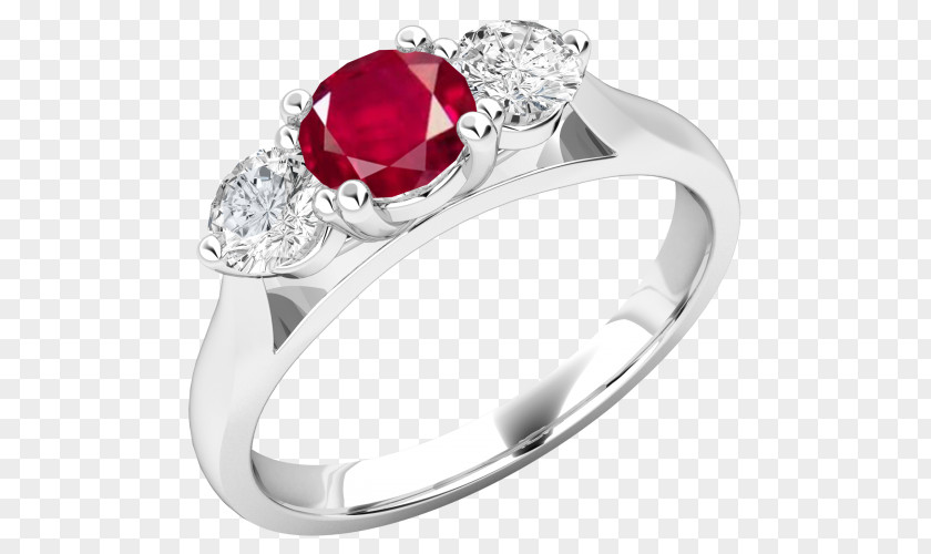 Ruby Ring Diamond Gemstone Gold PNG