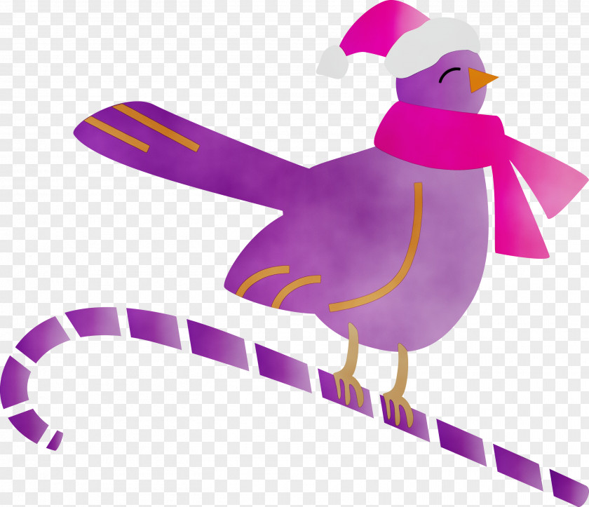 Bird Violet Purple Pink Water PNG