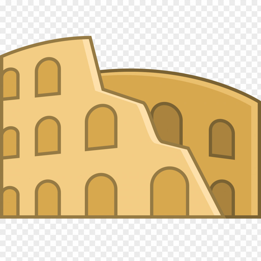 Colosseum Ruins Toolbar Ribbon PNG