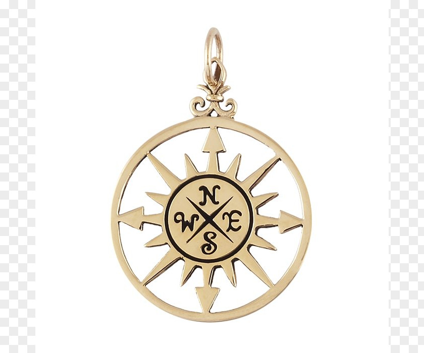 Compass Rose Picture Locket Charms & Pendants Necklace Clip Art PNG