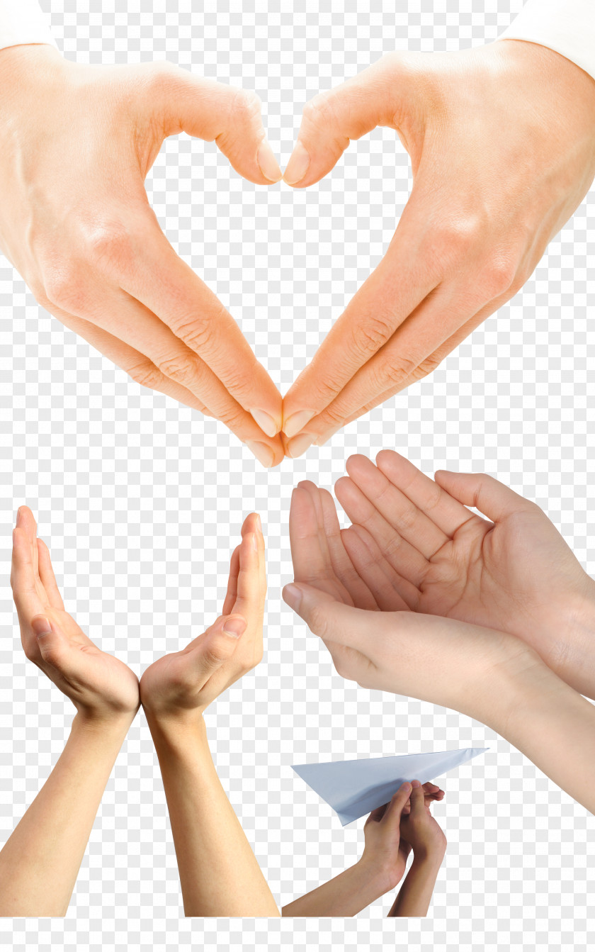 Gesture Hand Heart PNG