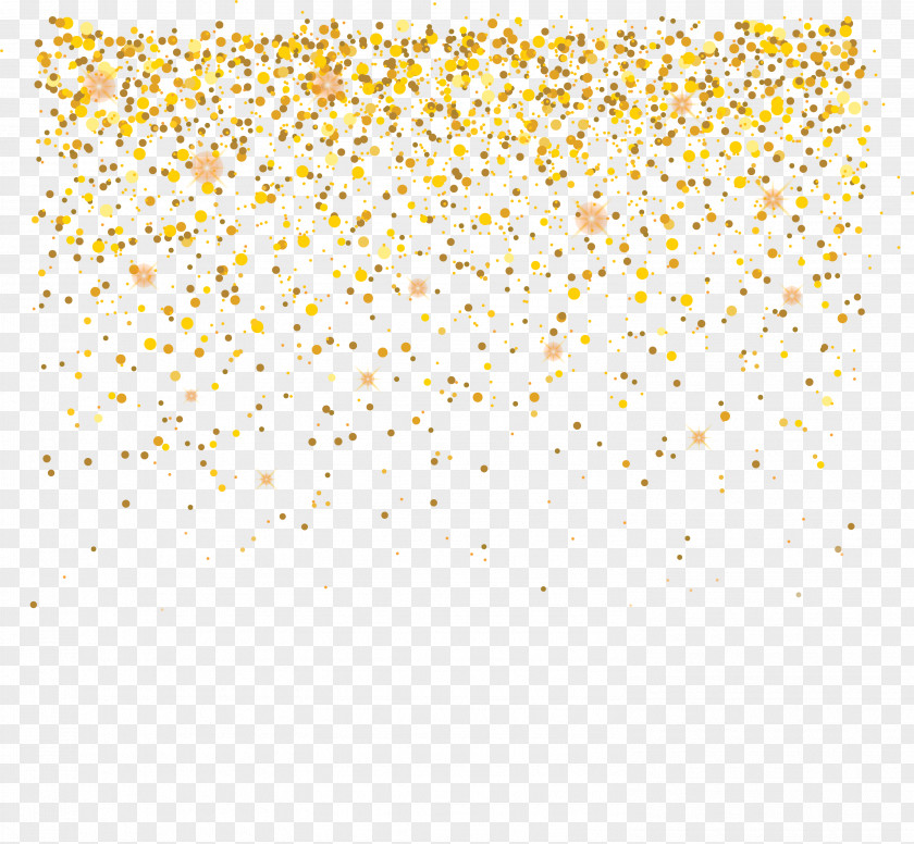 Gold Circle Decoration Yellow Pattern PNG