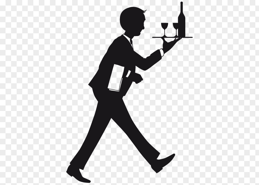 Serveur Waiter Vector Graphics Clip Art Tray Illustration PNG