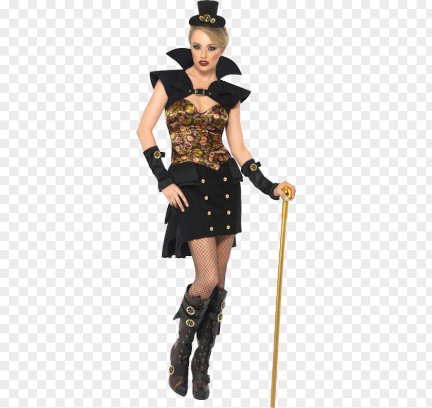 Steam Punk Costume Victorian Era Steampunk Clothing Dress PNG