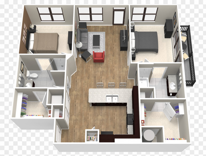 Apartment Artisan On 18th Floor Plan House Architecture PNG