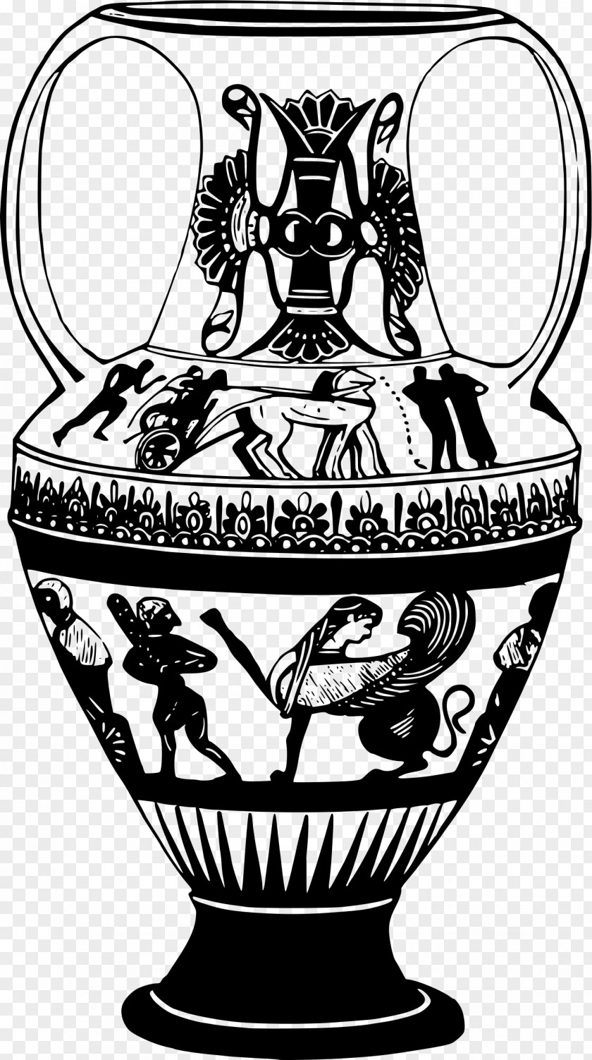Greek Pottery Of Ancient Greece Vase PNG