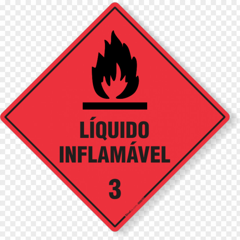 Liquido Dangerous Goods Combustibility And Flammability Placard Flammable Liquid Sticker PNG