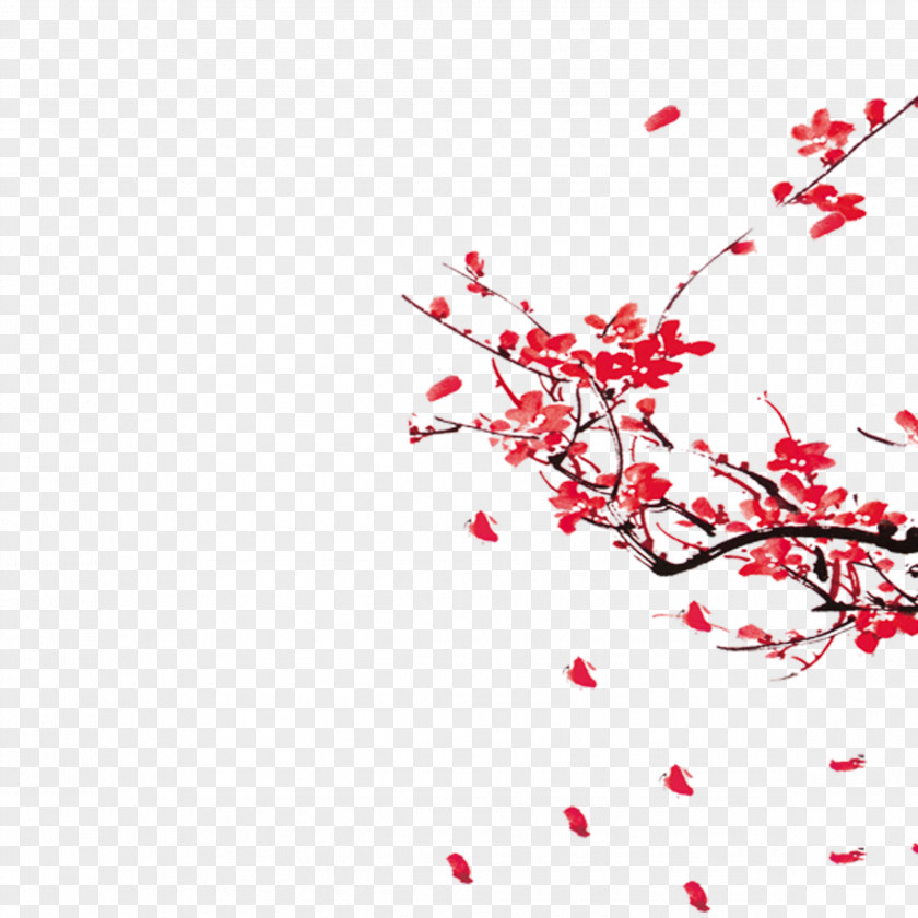 Plum Flower China Graphic Design Chinese Painting PNG
