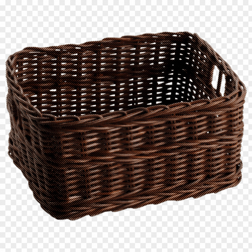 Storage Basket Wicker Brown Home Accessories PNG