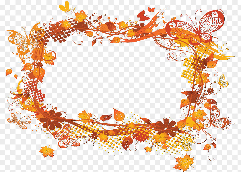 Autumn Picture Frames Desktop Wallpaper Clip Art PNG