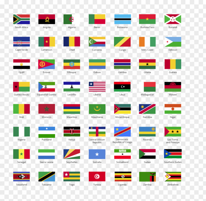 Flag Gallery Of Sovereign State Flags Africa PNG