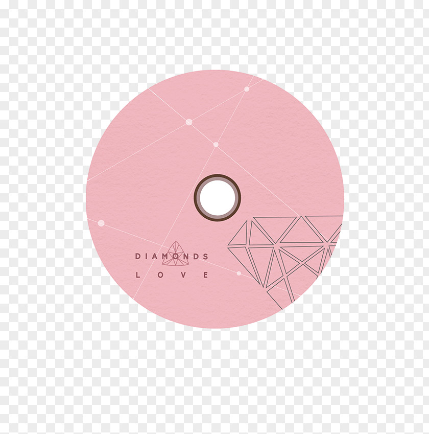 Album Cover Design Circle Pink M PNG