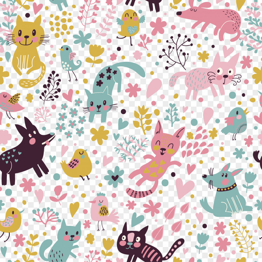 Cat Wallpaper Vector Dog Puppy Kitten Royalty-free PNG