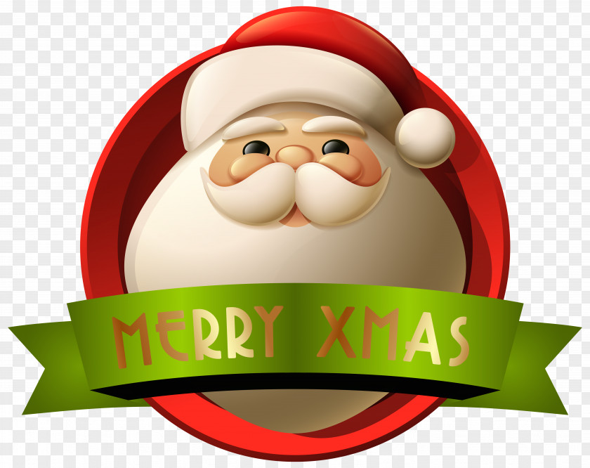 Santa Merry Xmas Decoration Clip-Art Image Claus Christmas Clip Art PNG