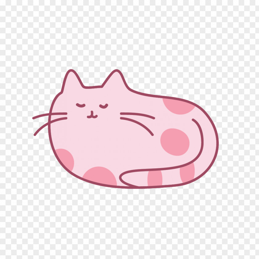 Pink Cartoon Cat Tail PNG