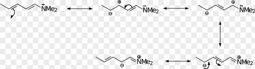 Resonance Enamine Chemical Bond Angle Writing PNG