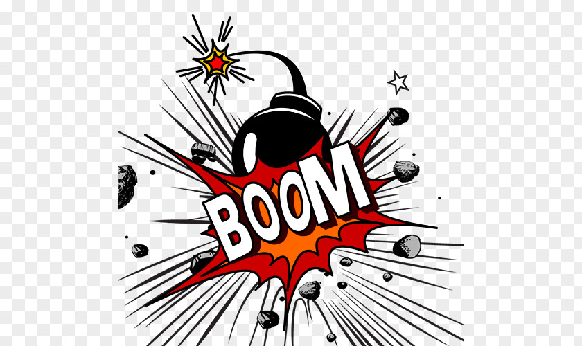 BOOM Graffiti Creative Explosion Free Content Clip Art PNG