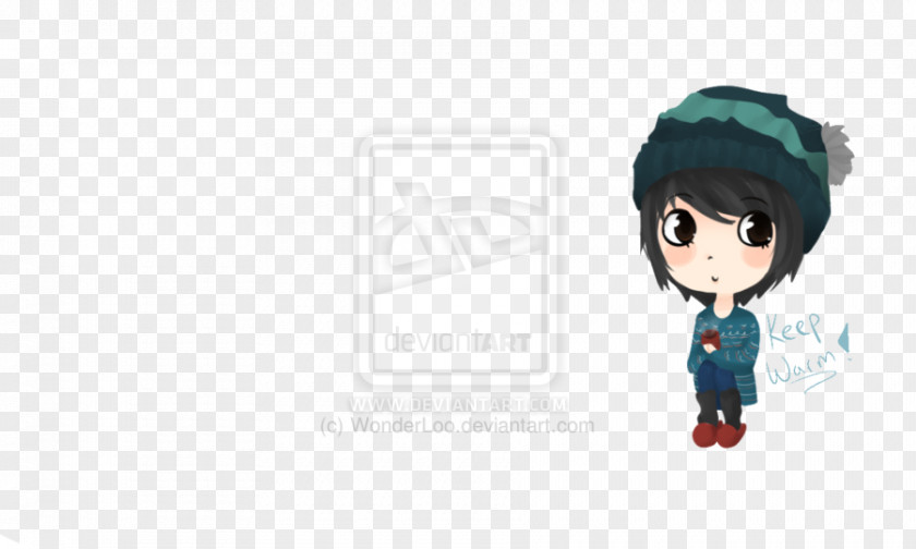 Keep Warm Cartoon Desktop Wallpaper Figurine Black Hair PNG