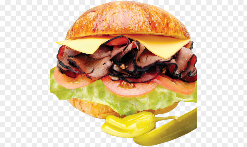 Roasted Beef Cheeseburger Ham And Cheese Sandwich Roast Breakfast PNG