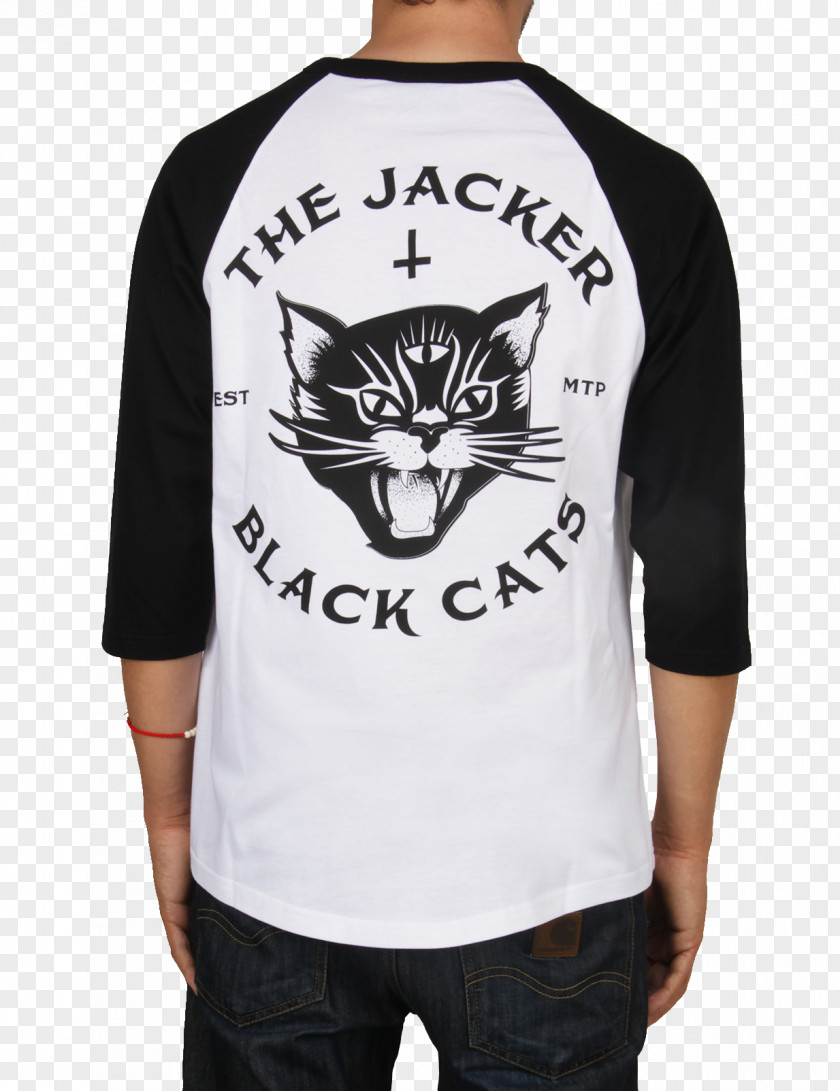 T-shirt Black Cat Jacker Workshop Jacket PNG