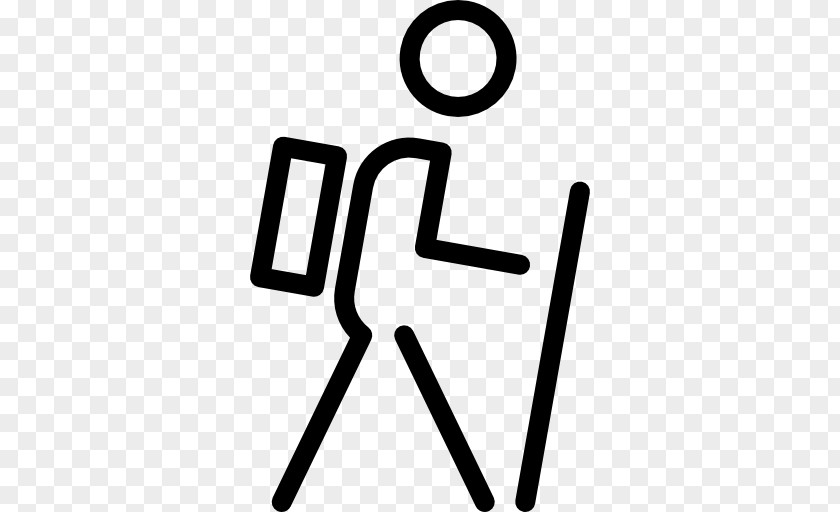 Activity Logo Stick Figure Hiking PNG