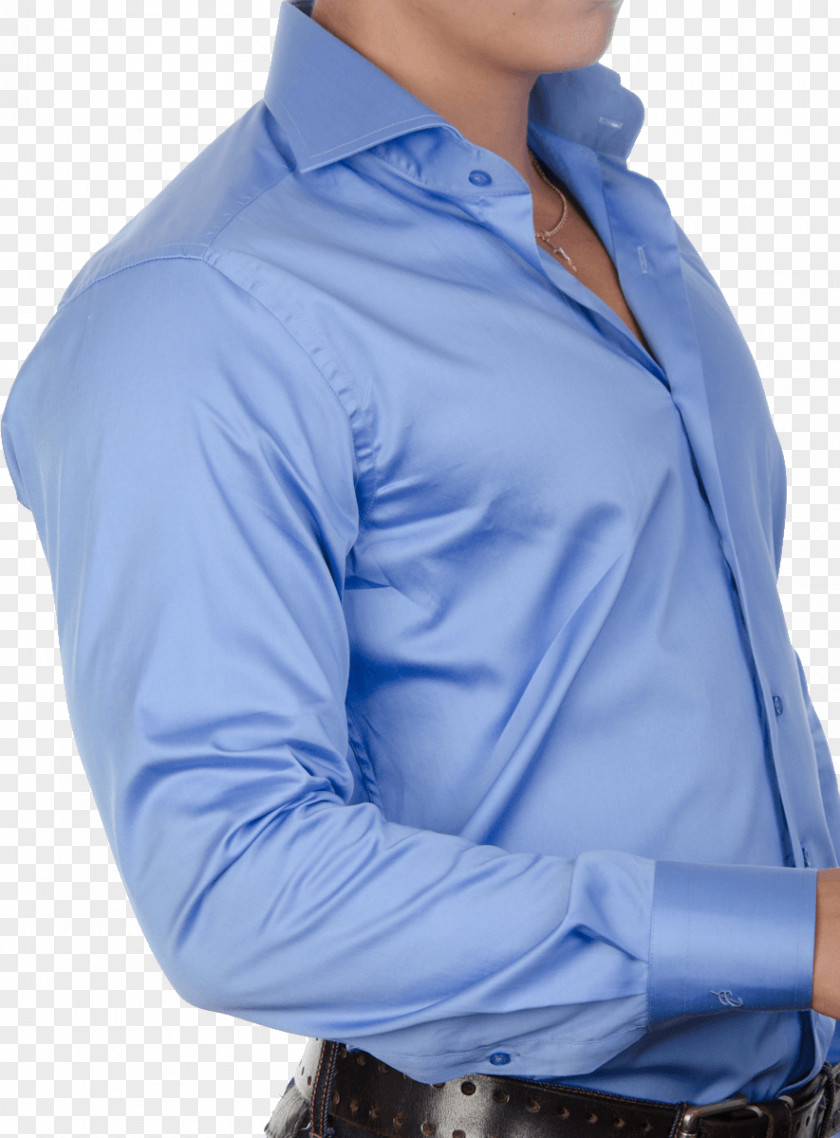 Blue Dress Shirt Image Sleeve T-shirt Cuff PNG