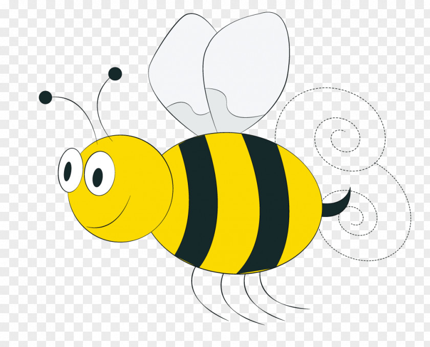 Hand Drawn Cute Bee Honey Euclidean Vector Clip Art PNG
