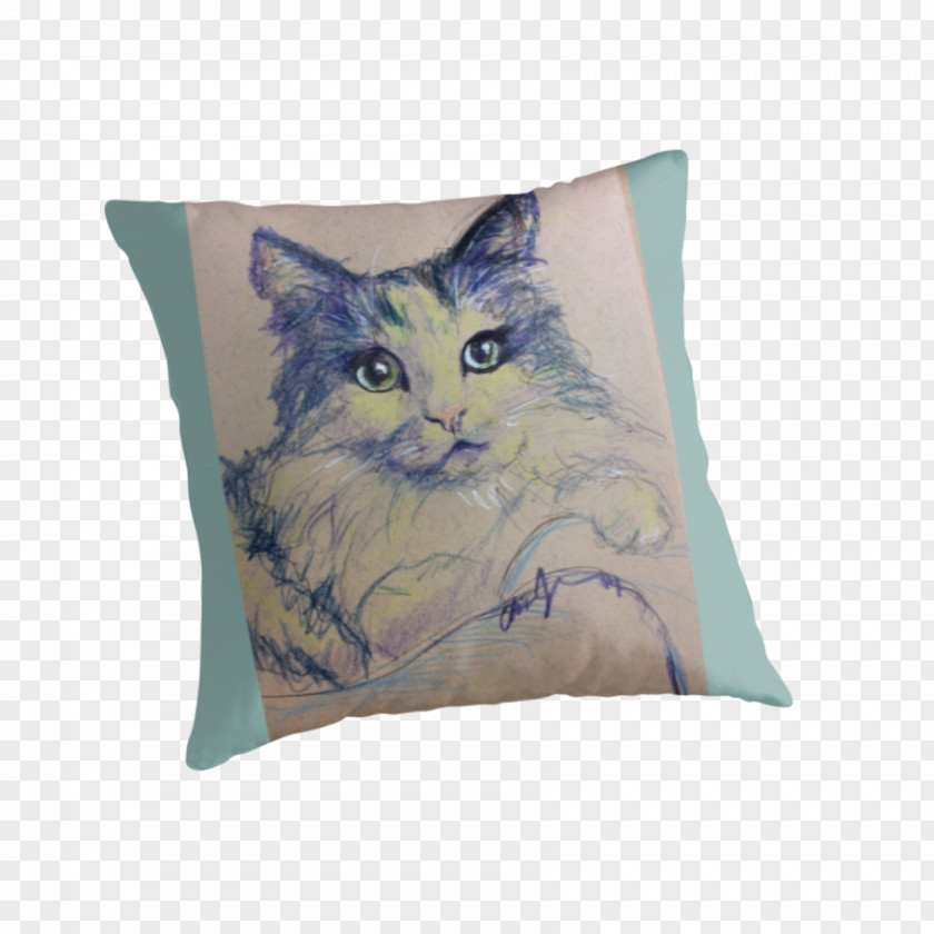 Pillow Tabby Cat Throw Pillows Cushion PNG
