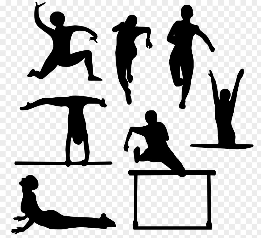 Silhouette Sports Athlete Clip Art PNG