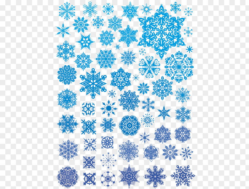Vector Winter Scene Snowflake Euclidean Illustration PNG