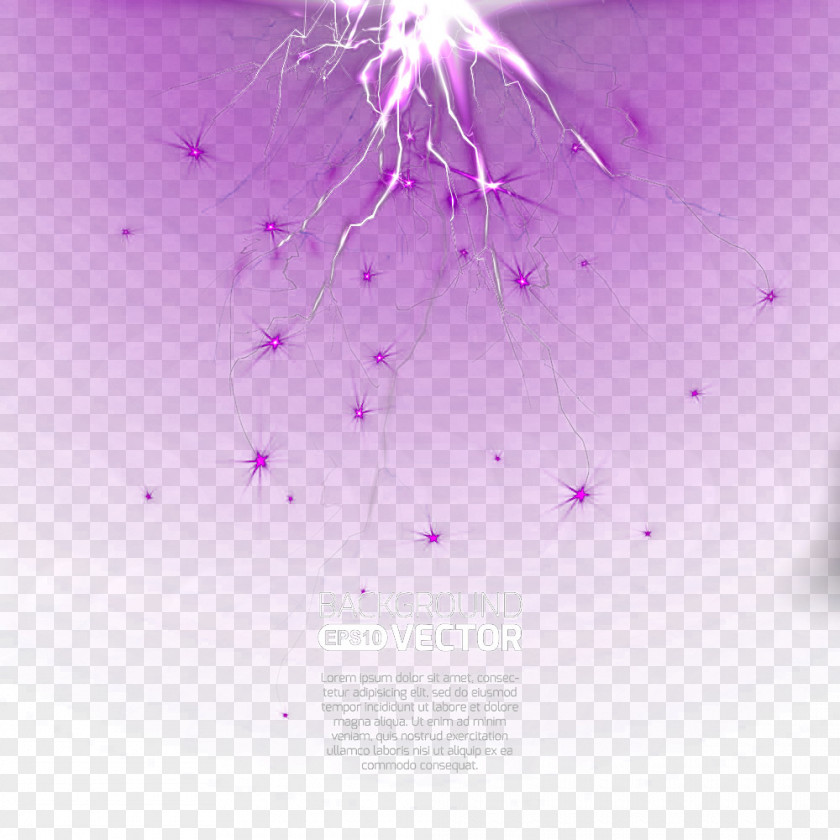 Lightning Fantasy Background Petal Computer Pattern PNG