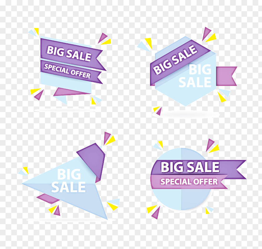 Logo Violet Banner Template PNG