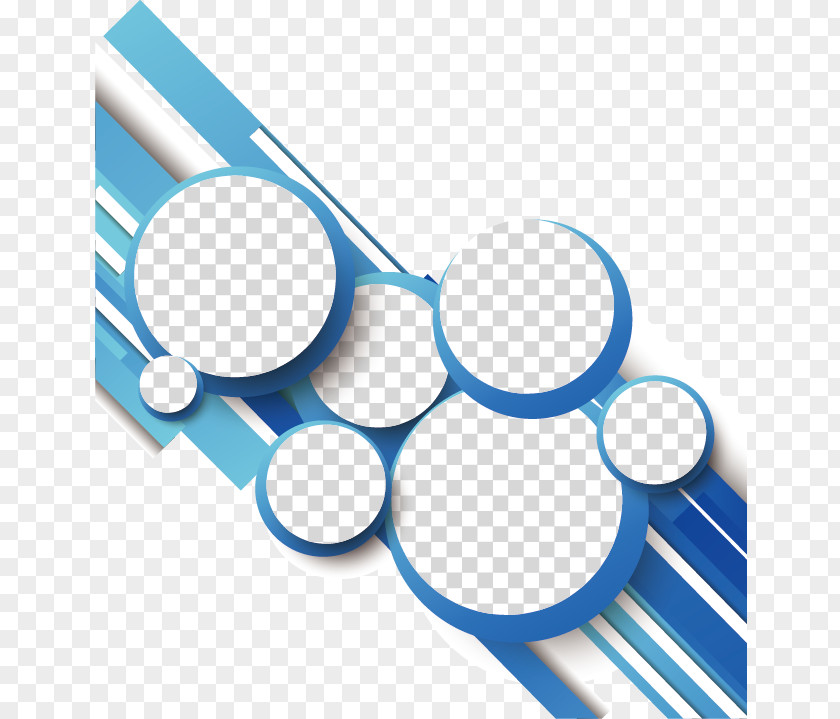 Blue Abstract Geometric Lines Circle Geometry Line PNG