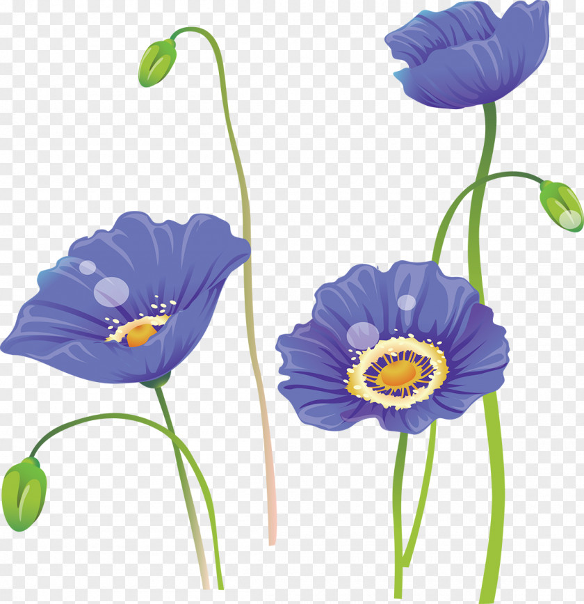 Blue Flower Clip Art PNG