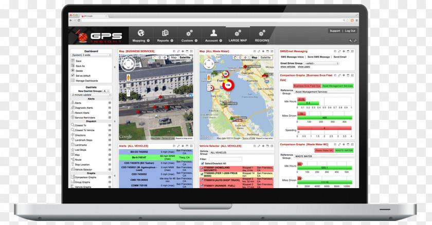 Fleet Of Time Management Software Dashboard Vehicle PNG