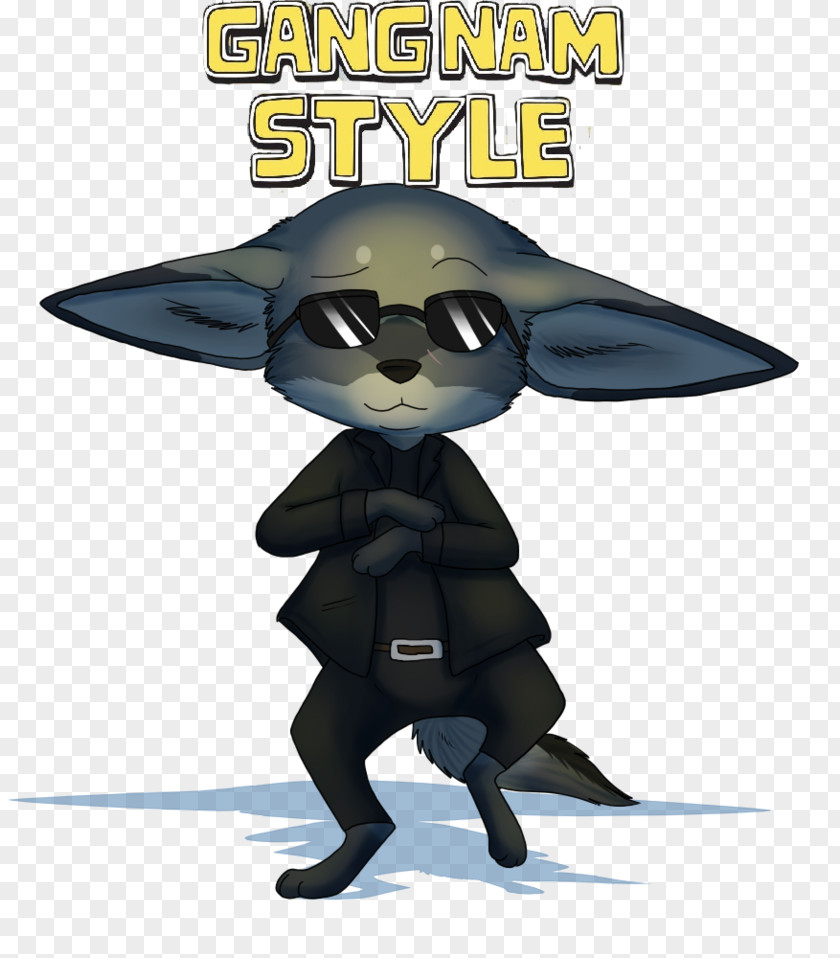 Gangnam Style Mammal Cartoon Character Fiction PNG