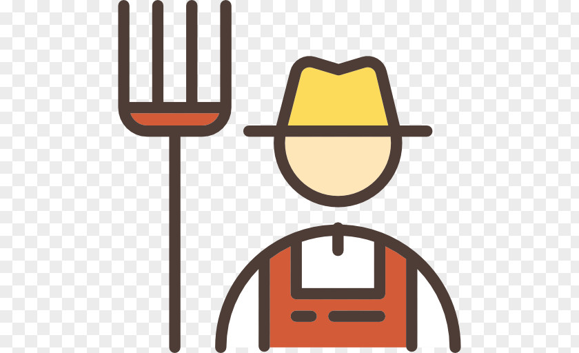 Hand Fork Man Agriculture Farmer Icon PNG