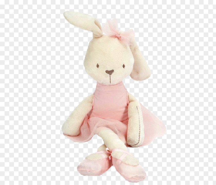 Pink To Appease The Ears Of Rabbit Dolls Easter Bunny Stuffed Toy Plush PNG