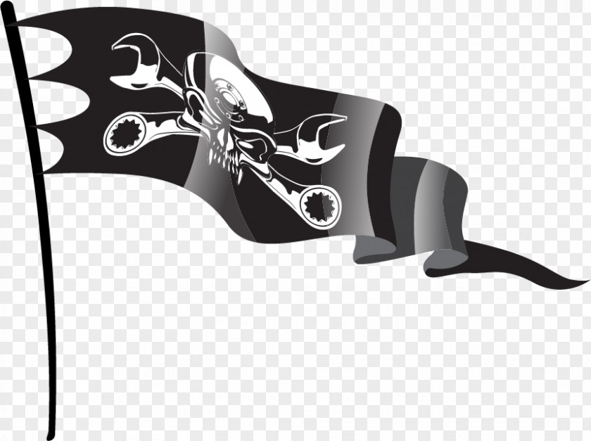 Vector Black Pirate Flag Painted Car Jeep Monster Truck Drawing PNG