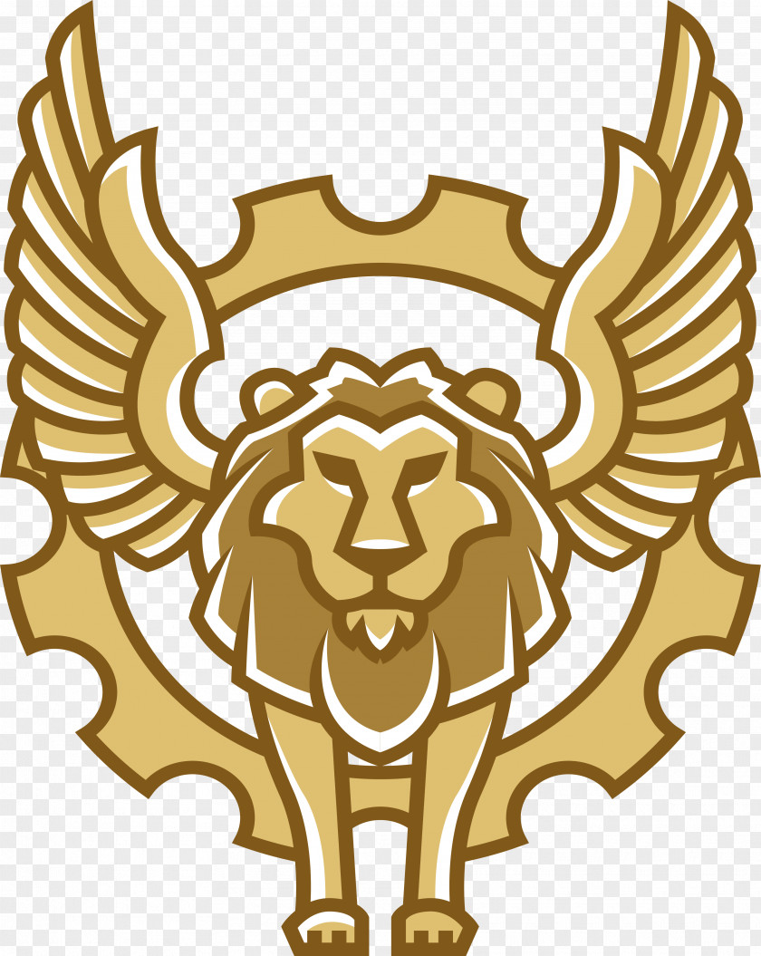 Flying Lion Winged PNG