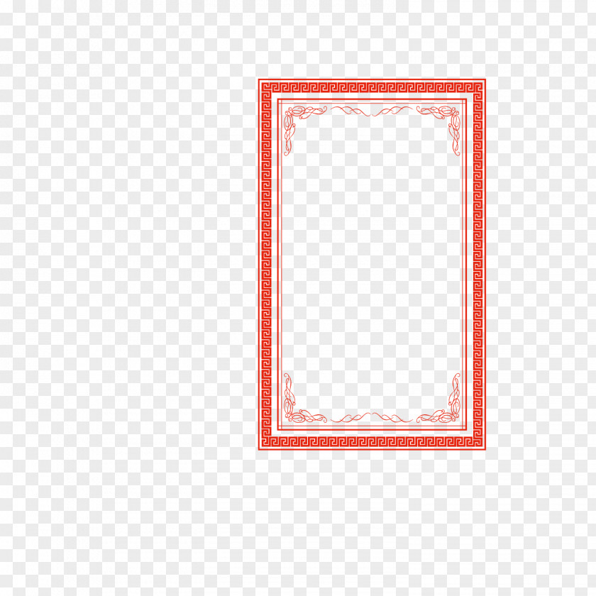Red Wind Picture Frame PNG