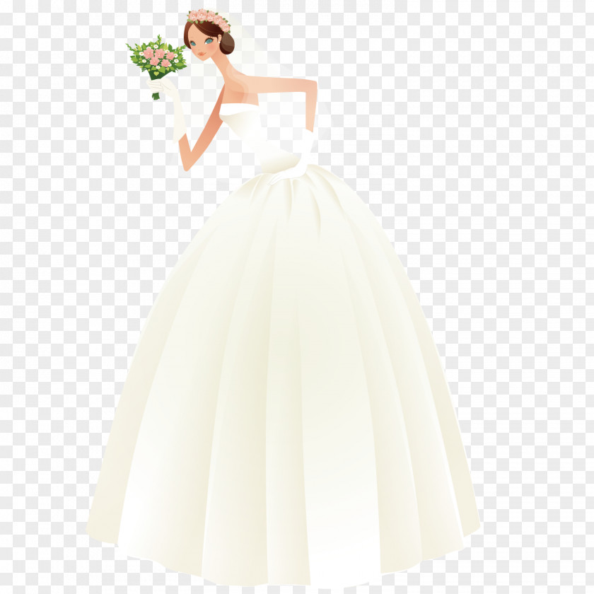 The Most Beautiful Bride Wedding Dress PNG