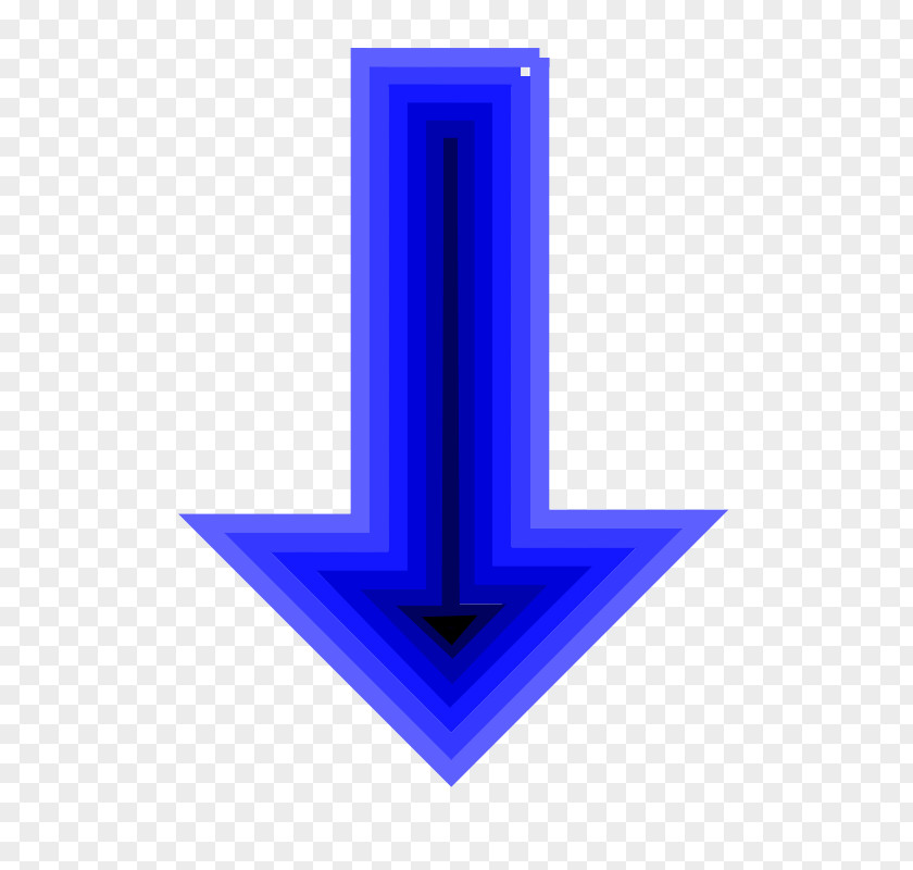 Blue Arrow Cartoon Icon PNG